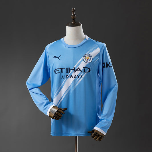 25/26 Manchester City Home Long Sleeve Fan Jersey