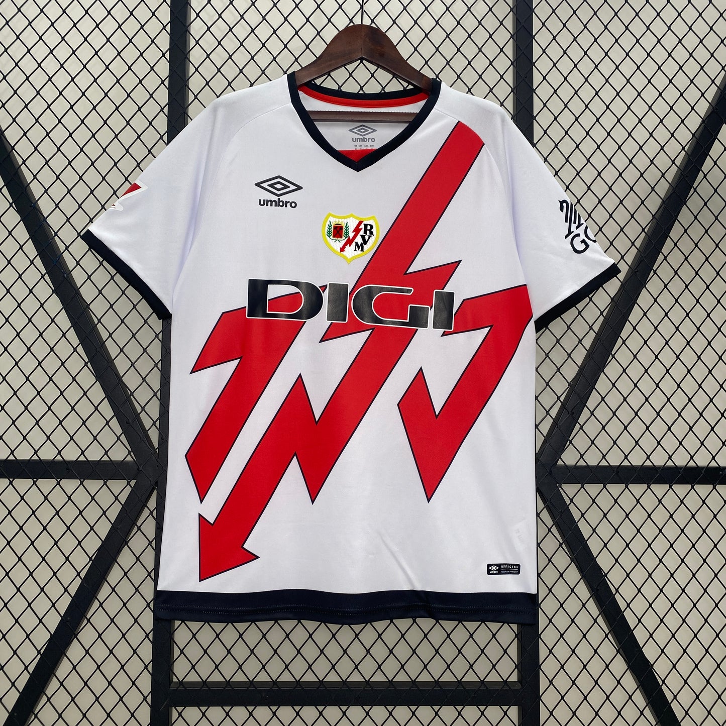 24/25 Rayo Vallecano Home Soccer Fan Jersey