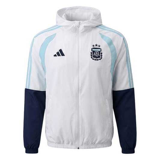 Argentina Hoodie Jacket 2026 World Cup White