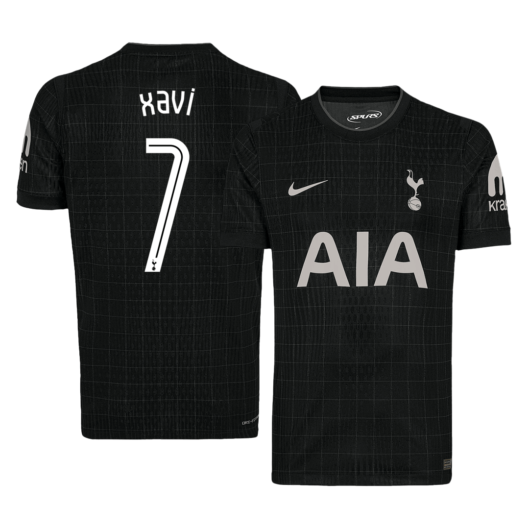XAVI #7 Tottenham Hotspur Away Soccer Jersey 2025/26 /UCL