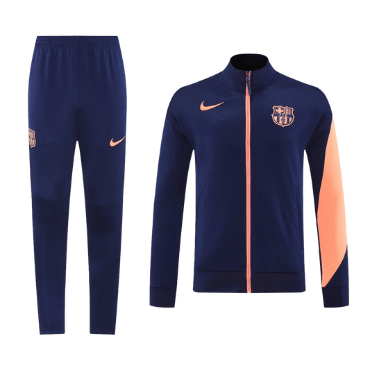 Barcelona Jacket Tracksuit 2025/26 Navy-Orange