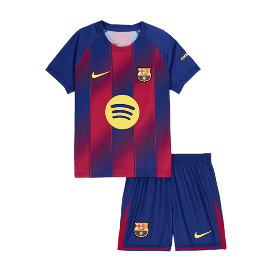 Barcelona Home Kids Soccer Jerseys Kit 2025/26