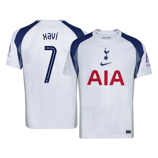 XAVI #7 Tottenham Hotspur Home Soccer Jersey 2025/26 /UCL