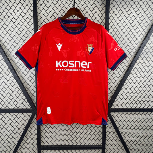 24/25 Osasuna Home Soccer Fan Jersey