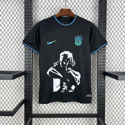 2022 World Cup Brazil Charles Oliveira Special Edition black soccer Fan Jersey