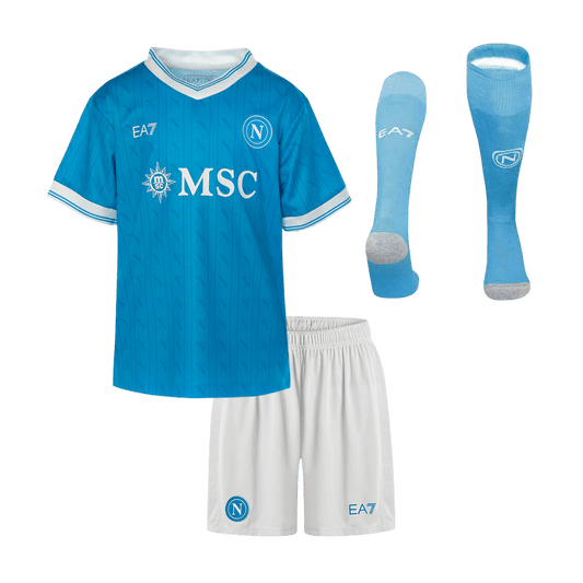 Napoli Home Kids Soccer Jerseys Full Kit 2025/26