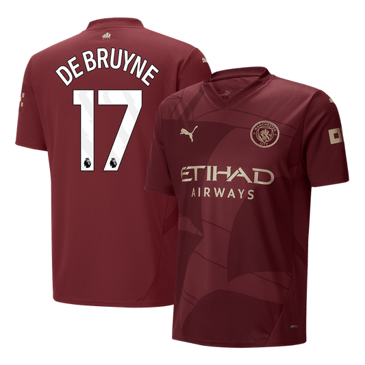 DE BRUYNE #17 Manchester City Third Away Soccer Jersey 2024