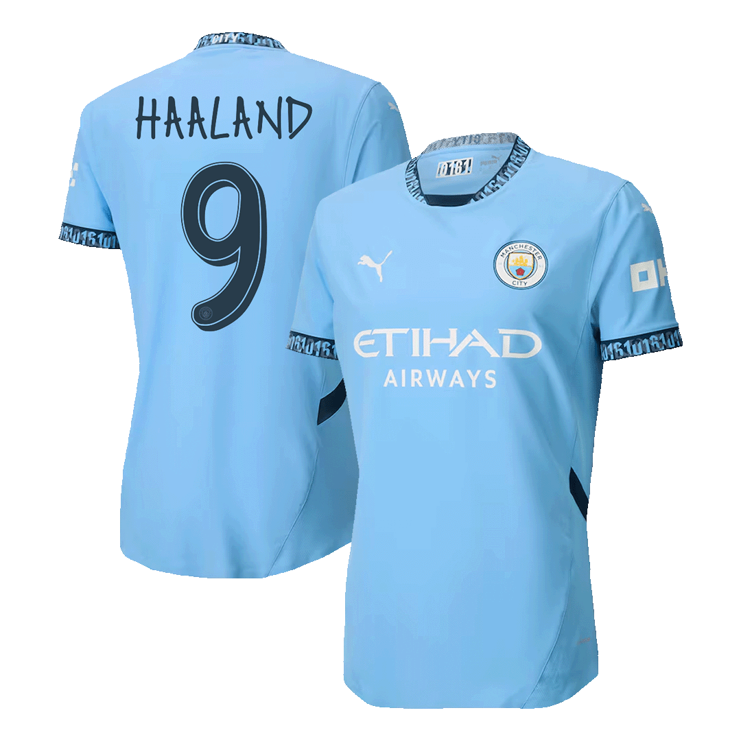 HAALAND #9 Manchester City Home Premium Soccer Jersey 2024 UCL