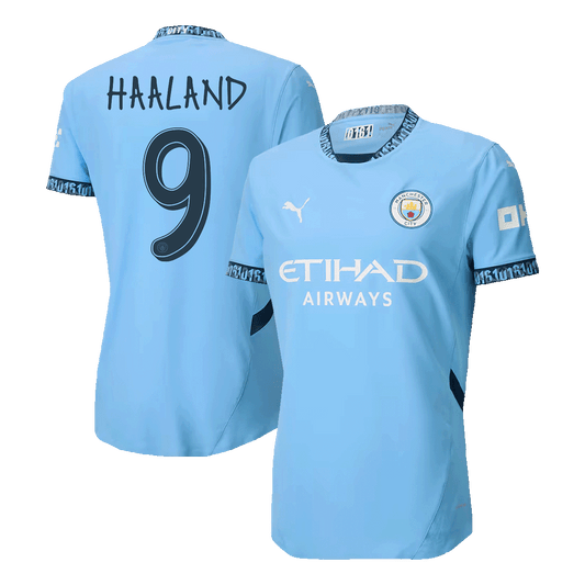HAALAND #9 Manchester City Home Premium Soccer Jersey 2024 UCL