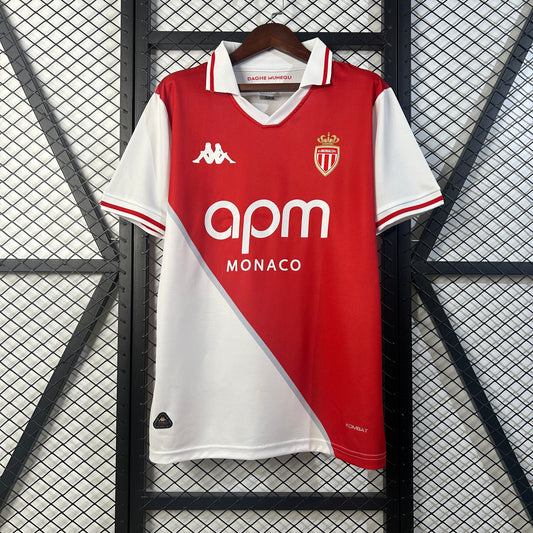 25/26 Monaco Home Soccer Fan Jersey