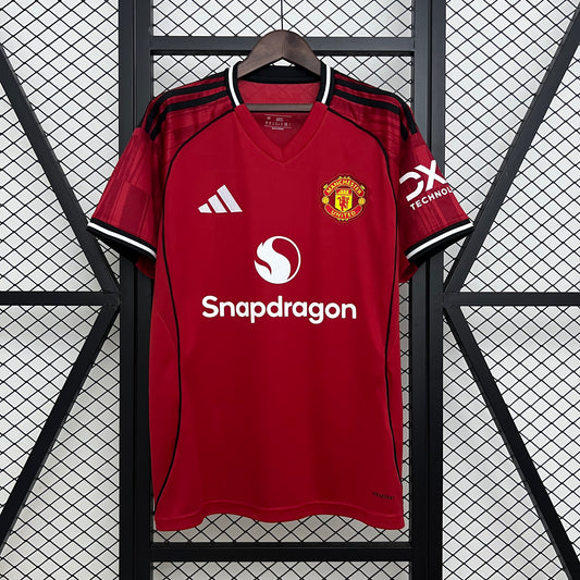 25/26 Manchester United Home Soccer Fan Jersey