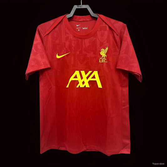 24/25 Liverpool Red Training Pre-Match Fan Jersey