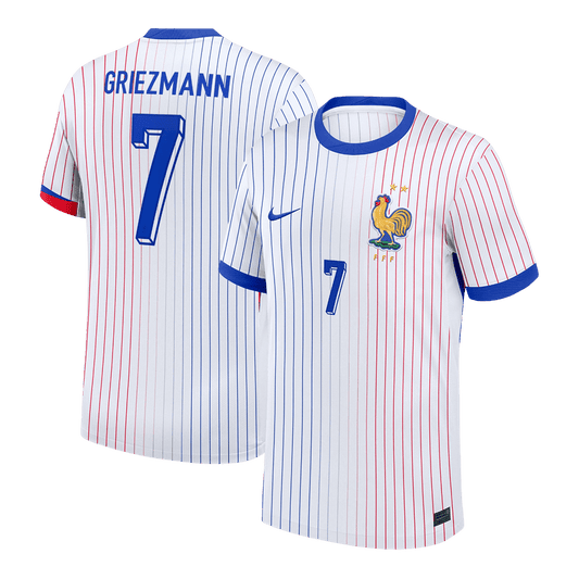GRIEZMANN #7 France Away Soccer Jersey 2024