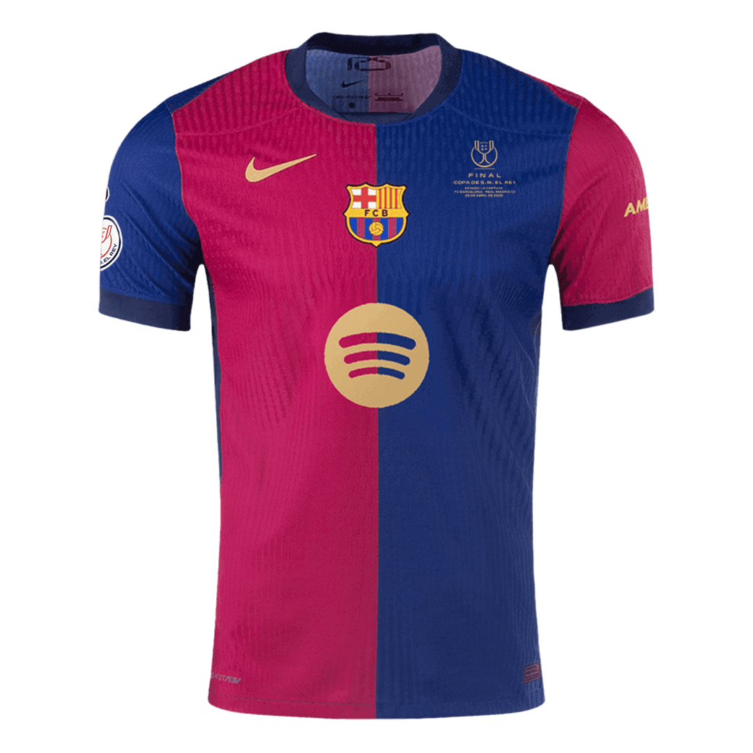 Barcelona Home Premium Soccer Jersey 2024/25 Copa del Rey Final