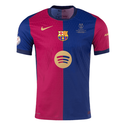 Barcelona Home Premium Soccer Jersey 2024/25 Copa del Rey Final