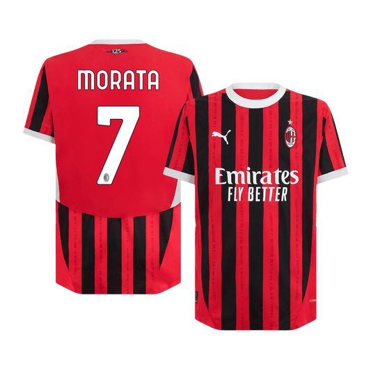 MORATA #7 AC Milan Home Premium Soccer Jersey 2024