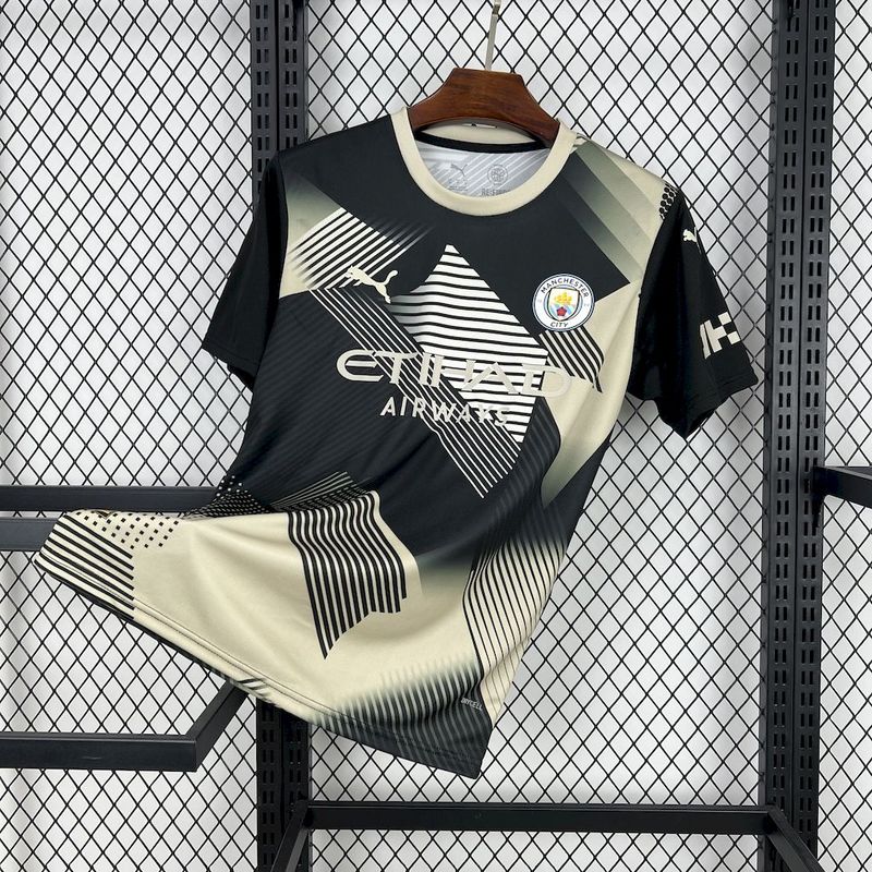25/26 Manchester City Black and yellow concept version Fan Jersey