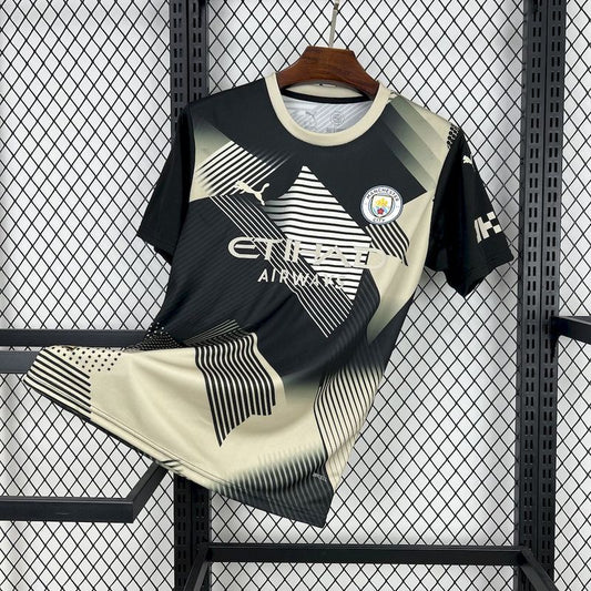 25/26 Manchester City Black and yellow concept version Fan Jersey