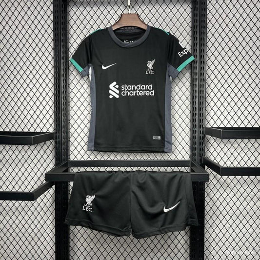 24/25 Liverpool Away Black Kids Fan Jersey