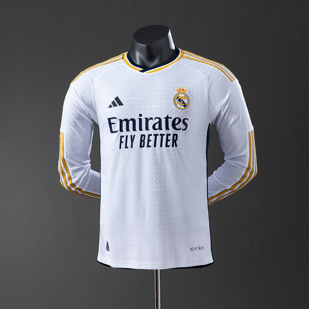 23/24 Real Madrid Home Long Sleeve Stadium Jersey