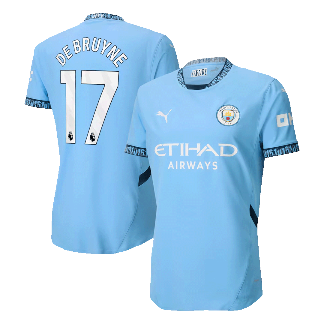 DE BRUYNE #17 Manchester City Home Premium Soccer Jersey 2024