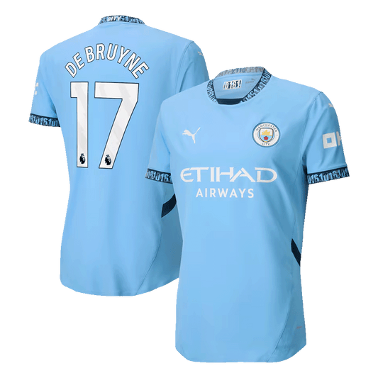 DE BRUYNE #17 Manchester City Home Premium Soccer Jersey 2024