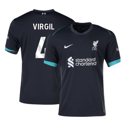 VIRGIL #4 Liverpool Away Soccer Jersey 2024/25