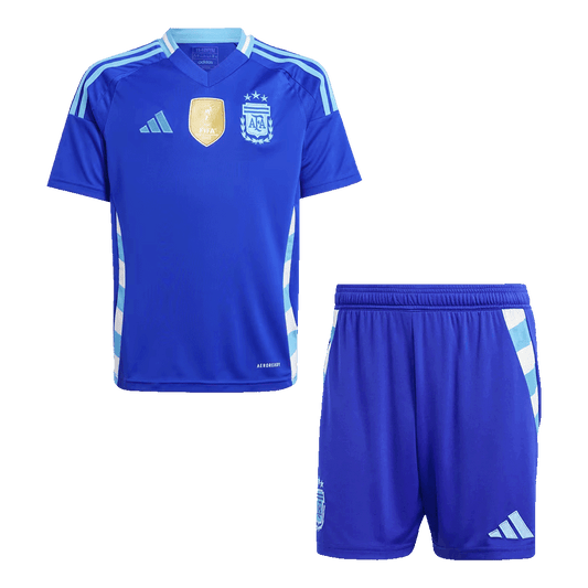 Argentina Away Kids Soccer Jerseys Kit 2024