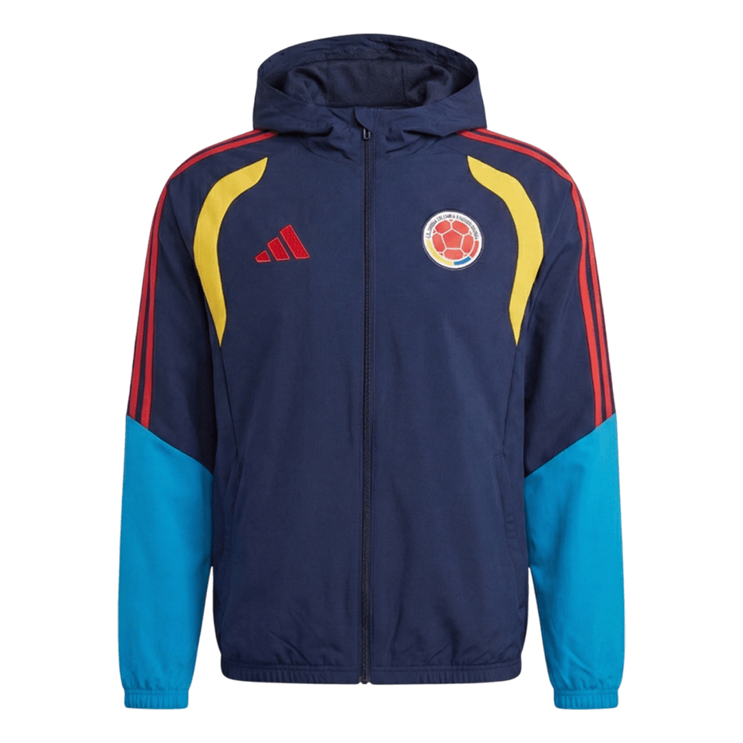 Colombia Hoodie Jacket 2026 World Cup Navy