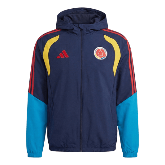 Colombia Hoodie Jacket 2026 World Cup Navy