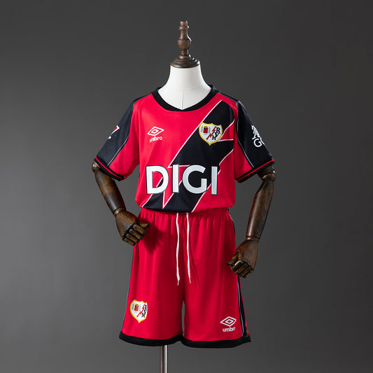 25/26 Rayo Vallecano Away Game Kids Fan Jersey