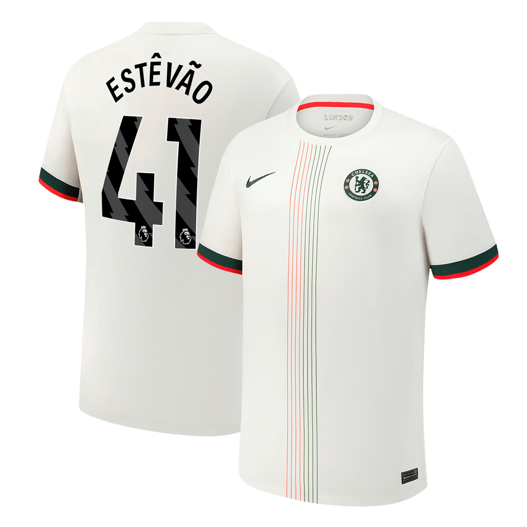 ESTEVAO #41 Chelsea Away Soccer Jersey 2025/26