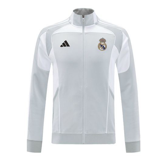 Real Madrid Home Track Jacket 2025/26 Gray