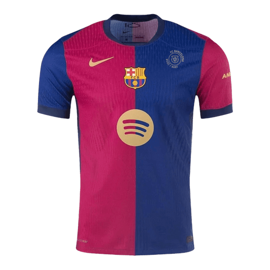 Barcelona Home Premium Soccer Jersey 2024/25 125th Anniversary(Spotify Logo Without Text)