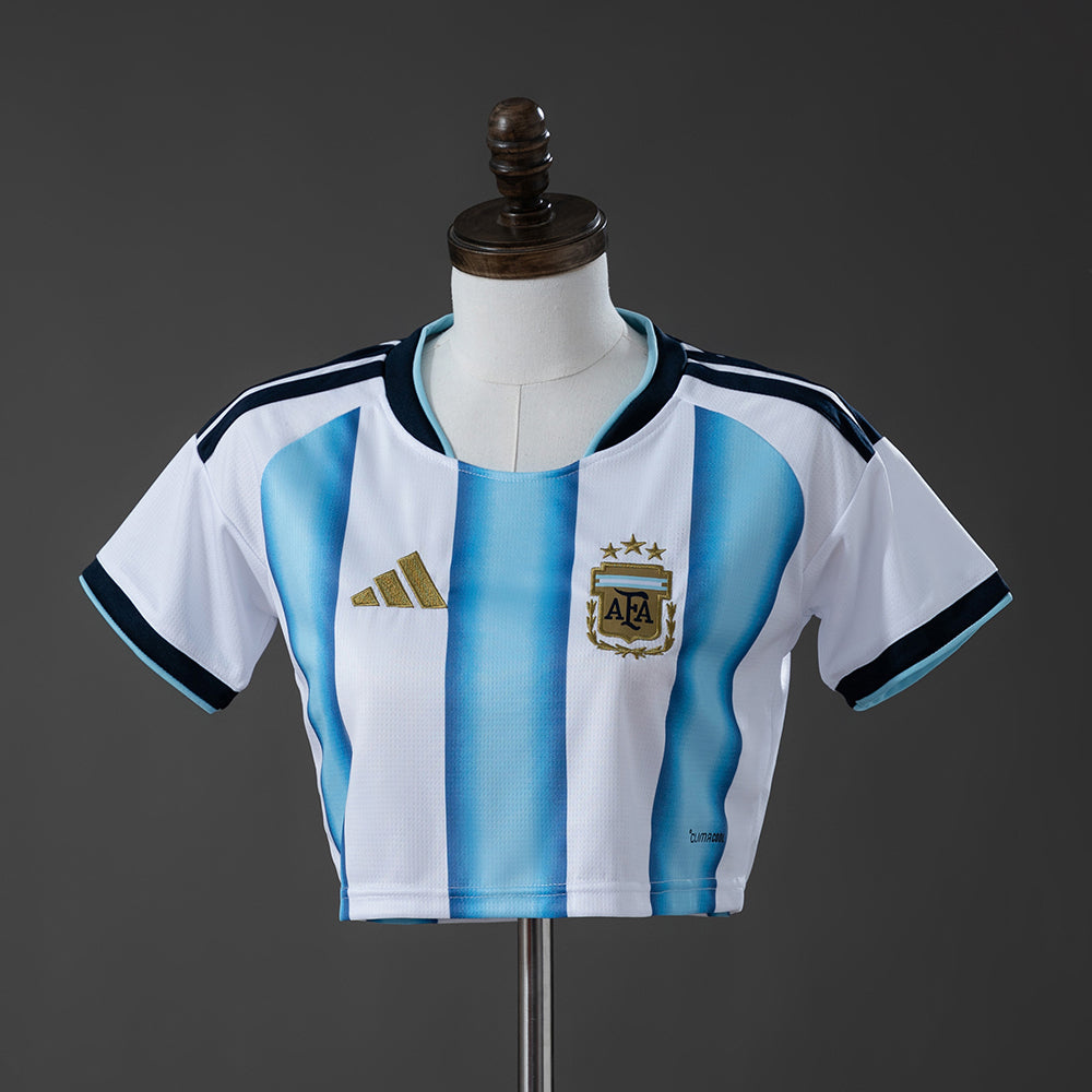 Argentina 2026 Home Women-s Crop Top Style