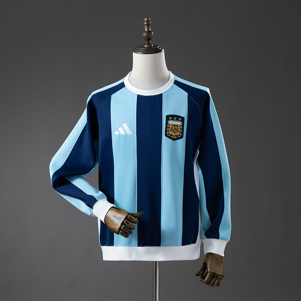Argentina 2025 Long Sleeve SweatMen-s shirt Hoodie Blue