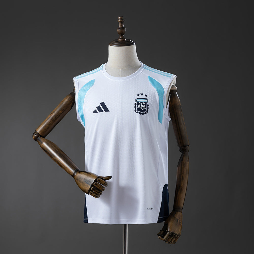 Argentina 2026 World Cup Training Sleeveless Jersey White