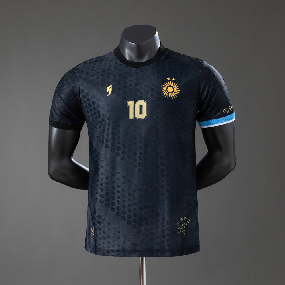 Argentina Maradona #10 Special Edition-Black Stadium Jersey