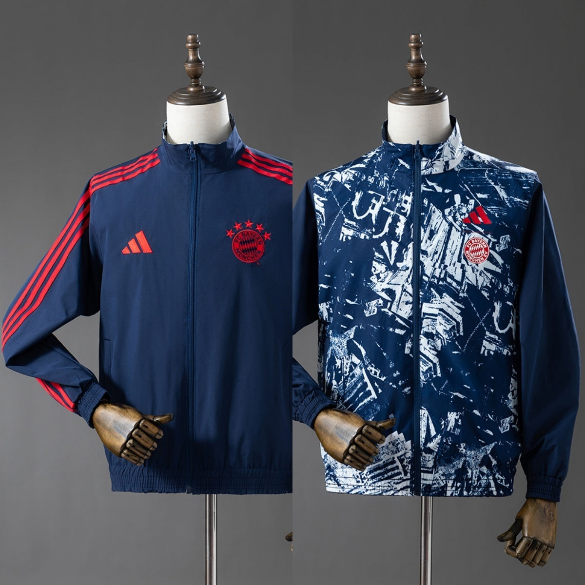 Bayern Munich 2025/26 Reversible Jacket Windbreaker Blue