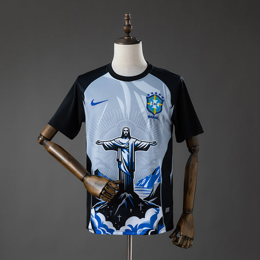 Brazil 2026 Christ the Savior - Gray Fan Jersey
