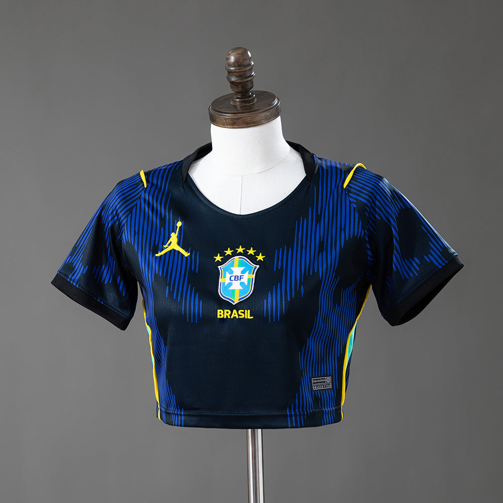 Brazil 2026 Home Women-s Crop Top Style