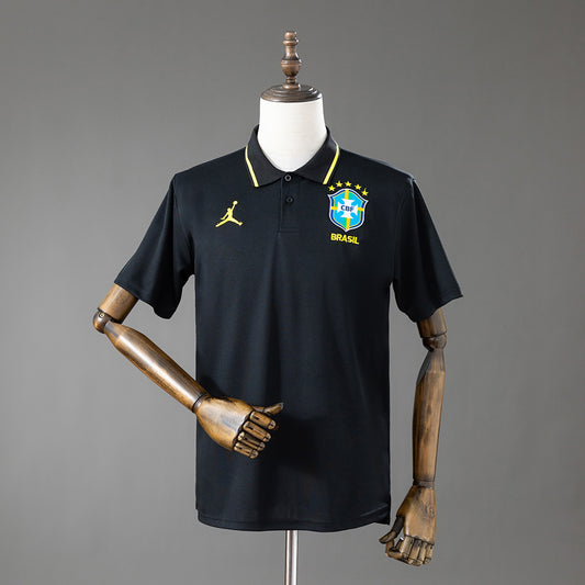 Brazil 2026 Polo Black Fan Jersey