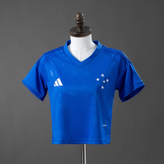 Cruzeiro 2026/27 Home Women-s Crop Top Style