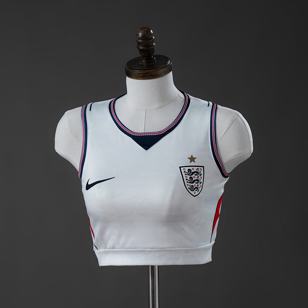England 2026 Home Women-s Crop Top Style Vest
