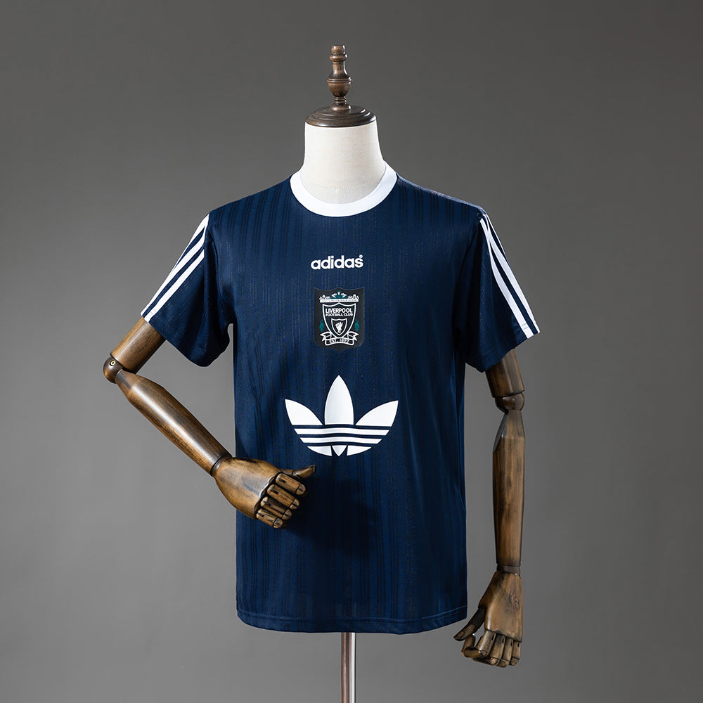 Liverpool Polyester T-shirt 95 Navy Blue