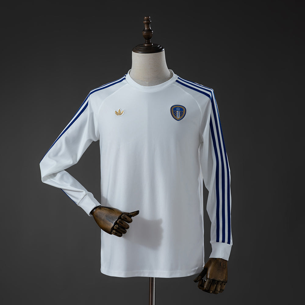 Leeds United Terrace Icons White Long Sleeve T-shirt