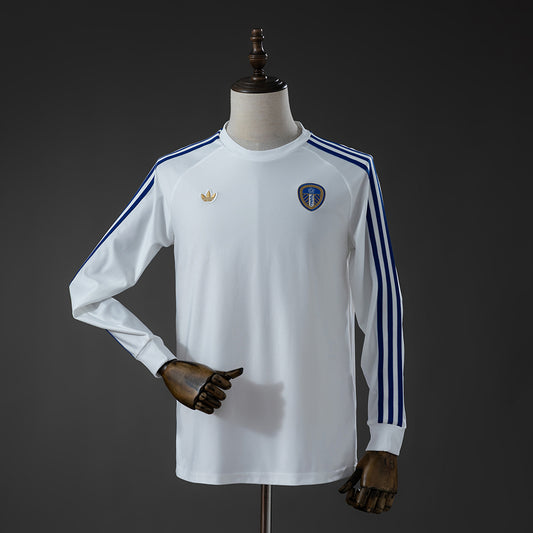 Leeds United Terrace Icons White Long Sleeve T-shirt