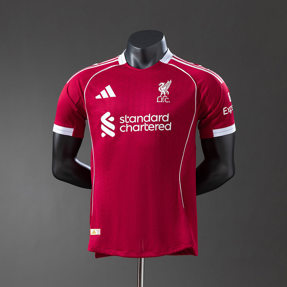 Liverpool 2025/26 Home Soccer Jersey Player Edition