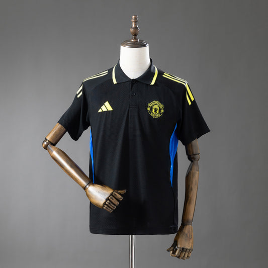 Manchester United 2025/26 POLO Shirt Black