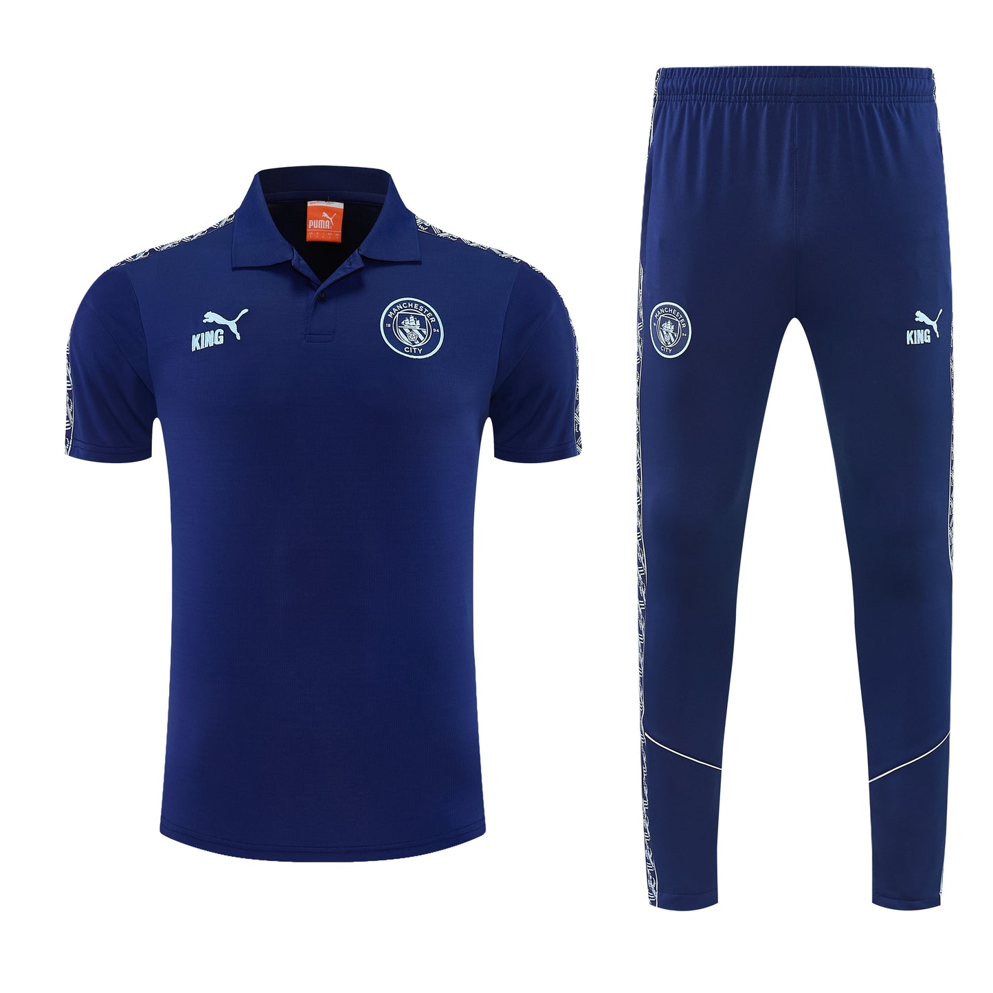 Manchester City 2025/26 POLO Training Suit Blue
